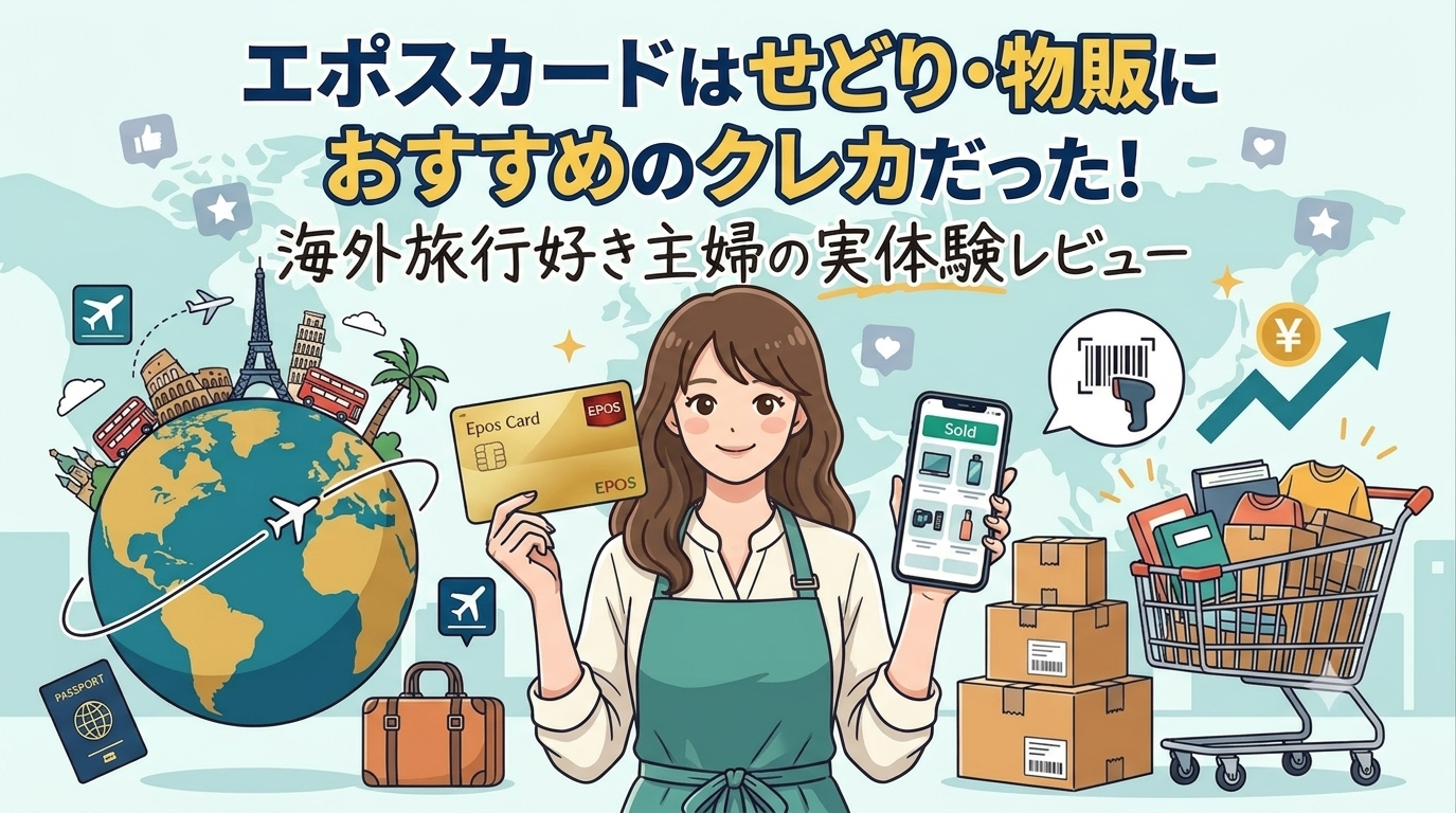 エポスカードはせどり・物販におすすめのクレカ